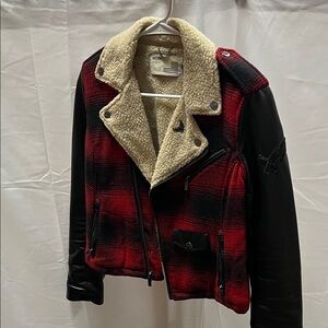 William Rast Shearling Collar Jacket